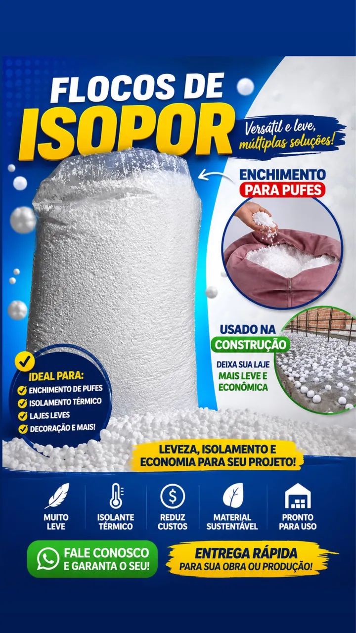 Flocos de isopor 