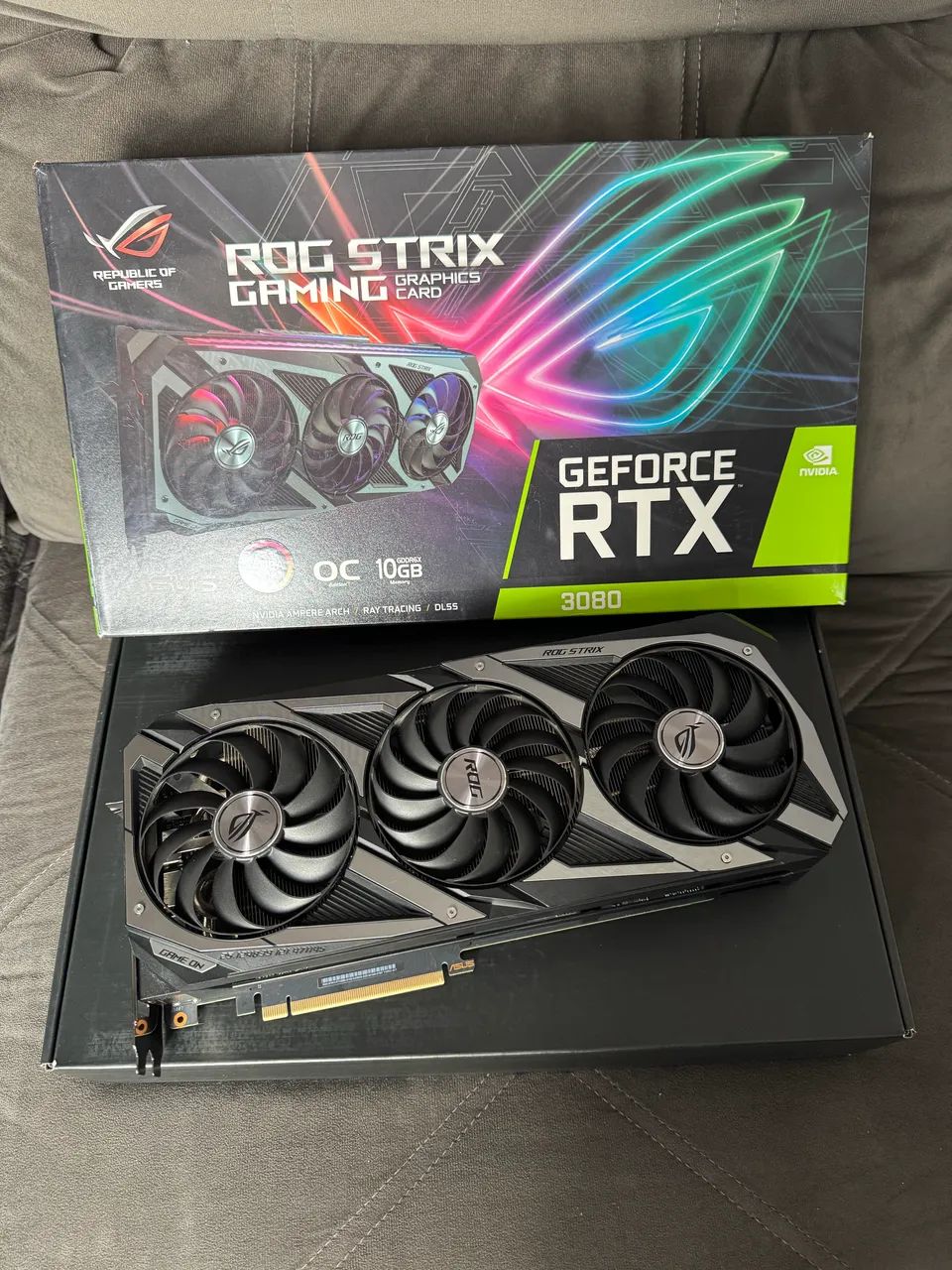 RTX 3080 ROG STRIX 10GB IMPECÁVEL  - Foto 2