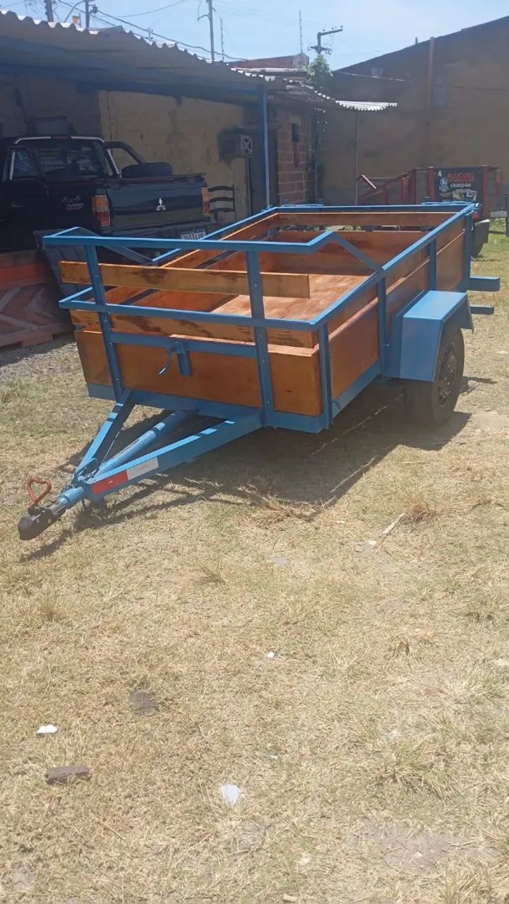 Reboque multi uso fazendinha e quadriciclo de um eixo emplacada  - Foto 4