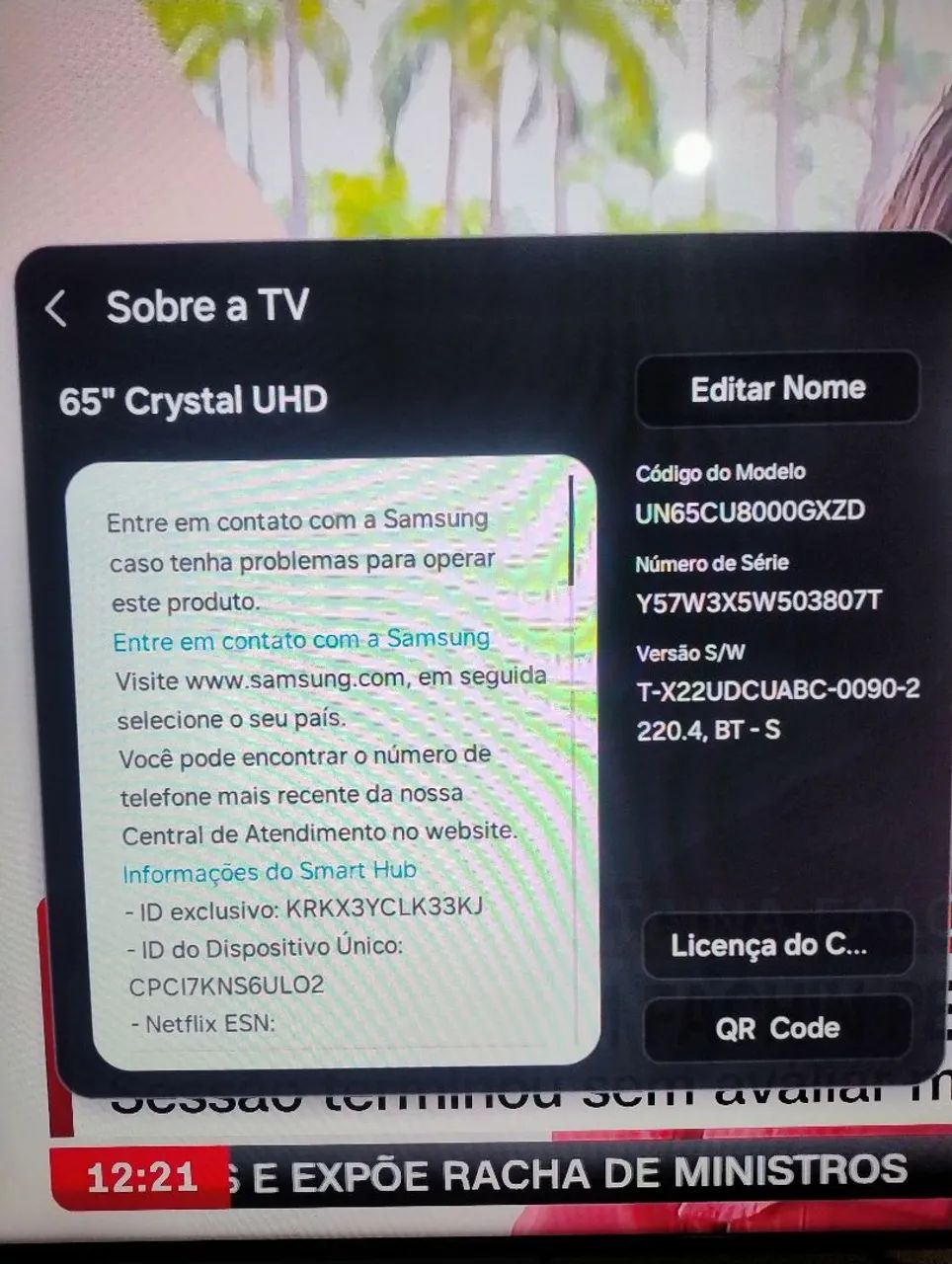 Tv Samsung 65 polegadas cristal  - Foto 4