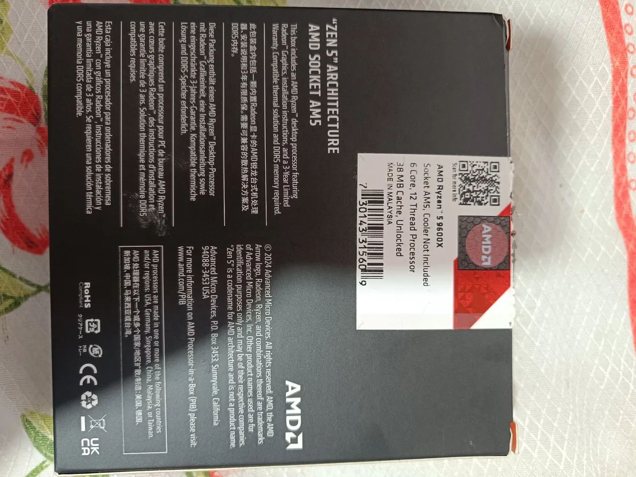Processador AMD Ryzen 5 9600x 100% NF e garantia  - Foto 3