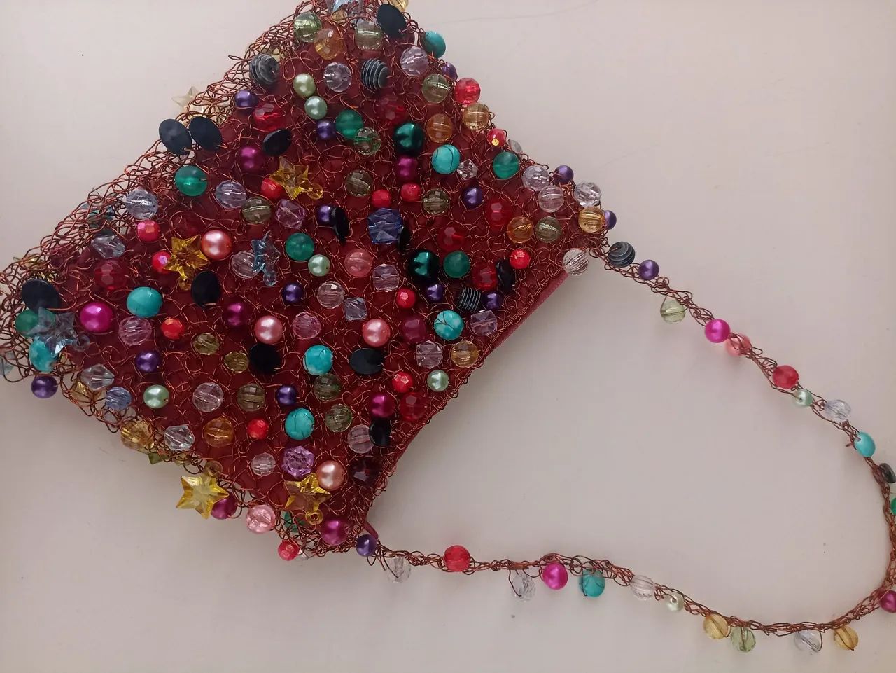 Bolsa com miçangas  - Foto 4