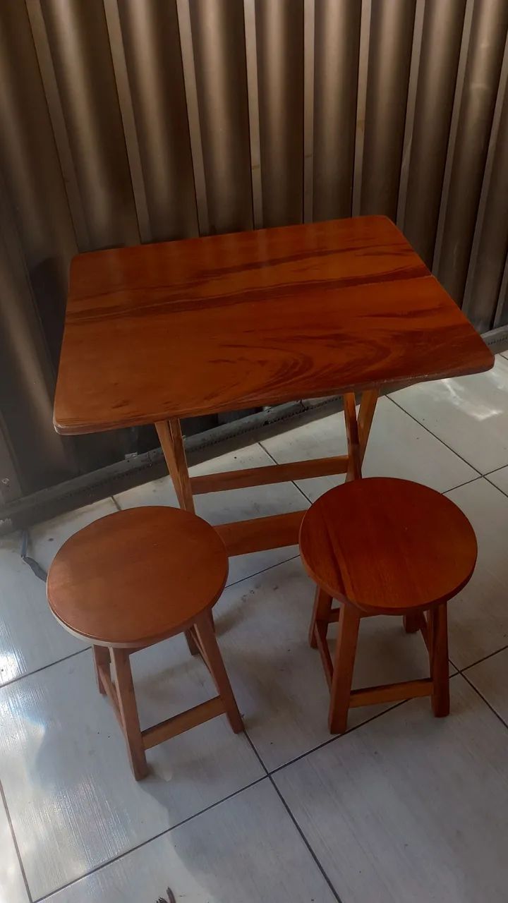 Conjunto de mesa e cadeiras dobrável  - Foto 4