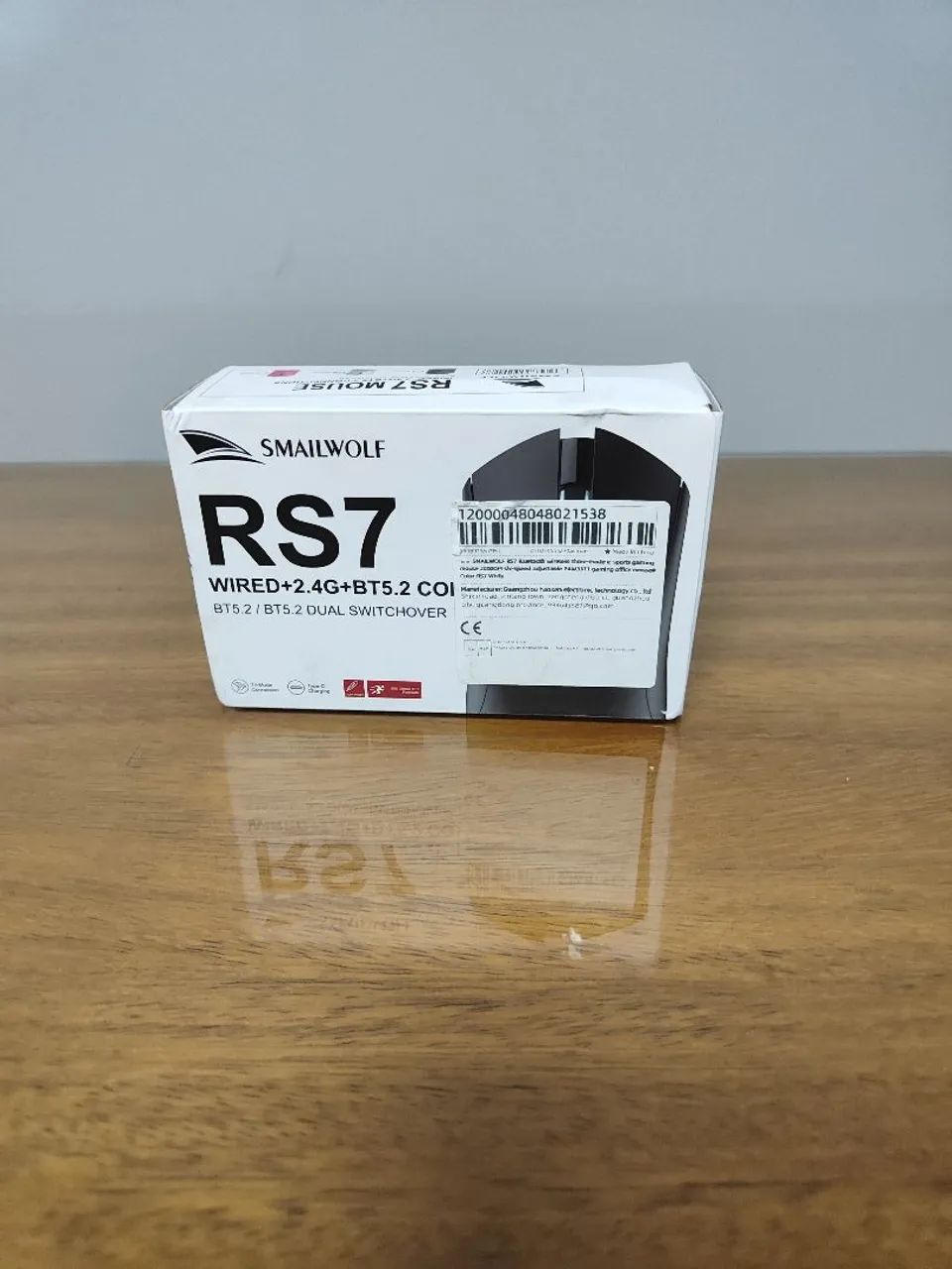 Mouse smailwolf rs7 novo branco - Foto 4
