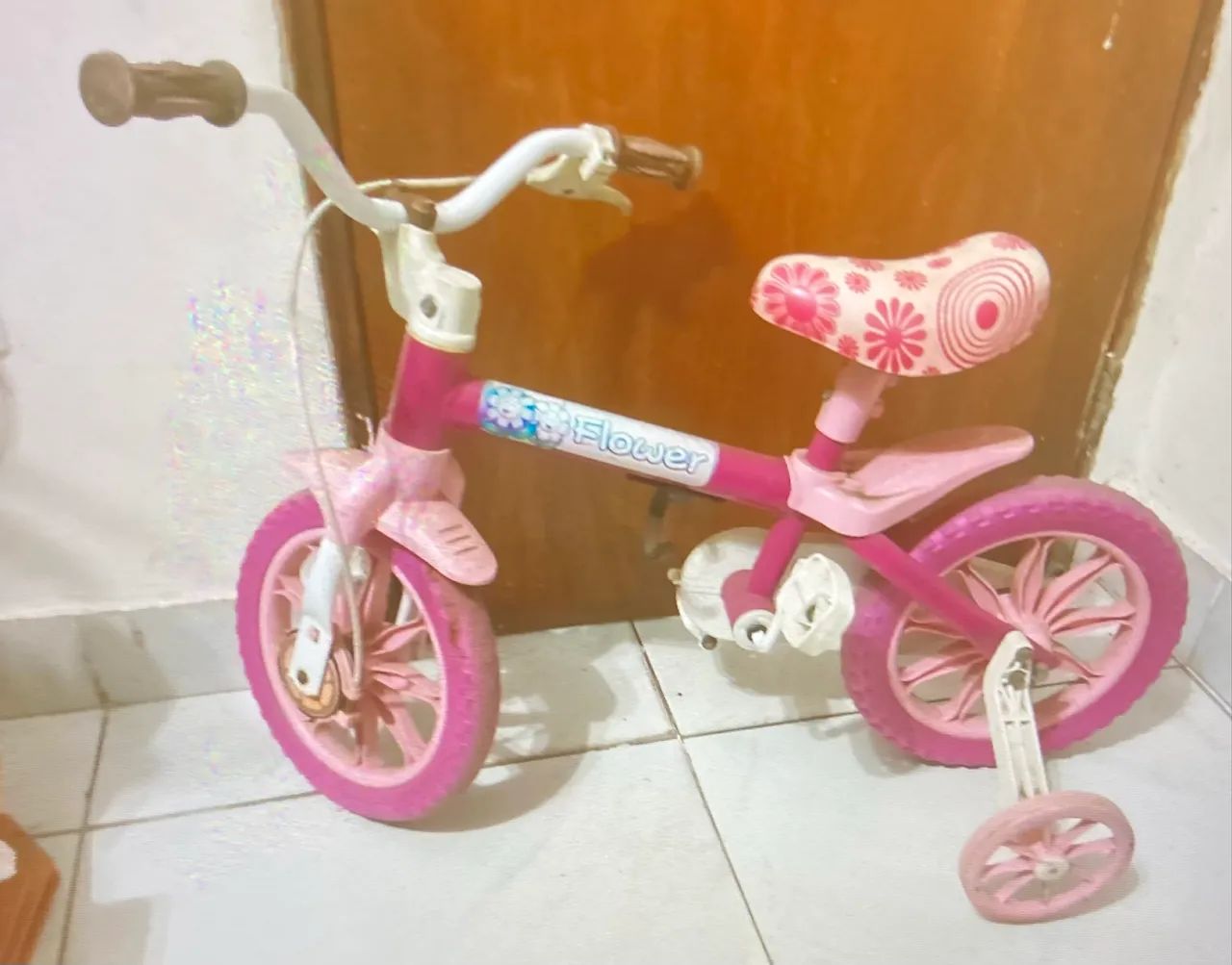 Bicicleta infantil rosa  - Foto 2
