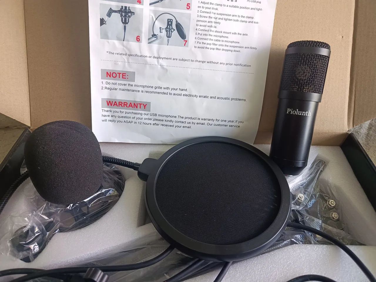 Microfone Condensador USB Piolunth - Foto 2