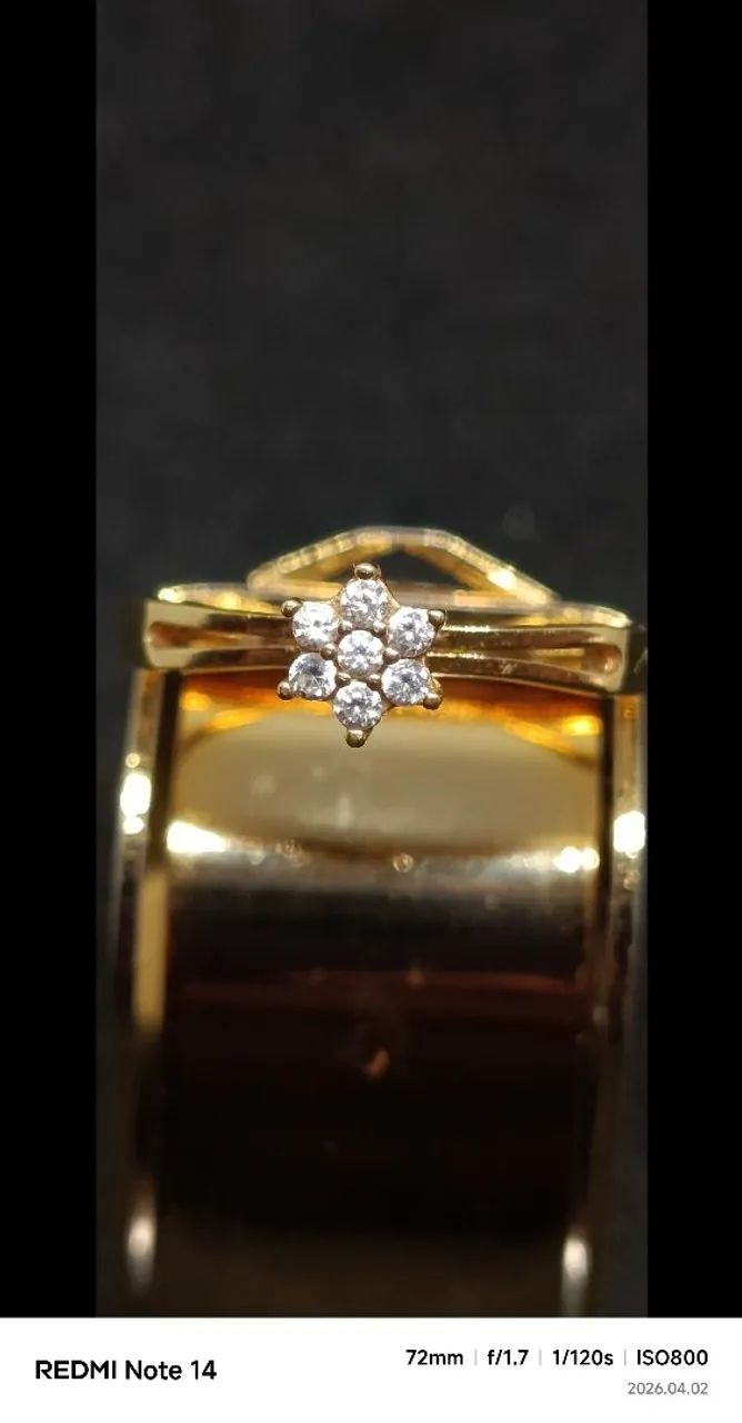 Anel Solitário Ouro 18k