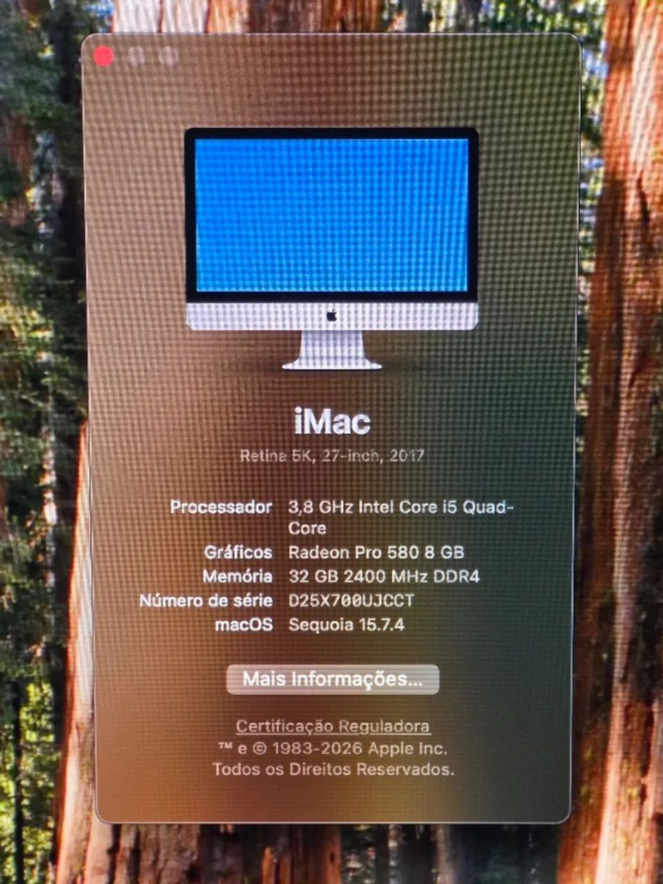 iMac 27 - 5K, 32 GB ram, 2Tb SSD, 8gb Vídeo - Foto 2