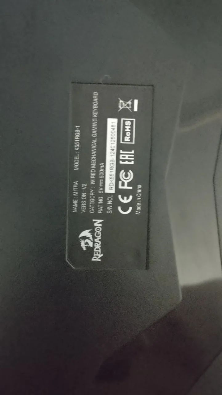 Teclado Mecânico Redragon Mitra RGB 100% - Foto 4