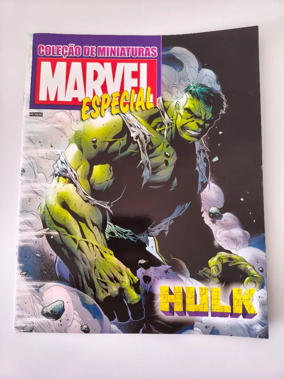 Miniatura Hulk Eaglemoss Marvel #32 Metal + Caixa + Fascículo - Foto 4