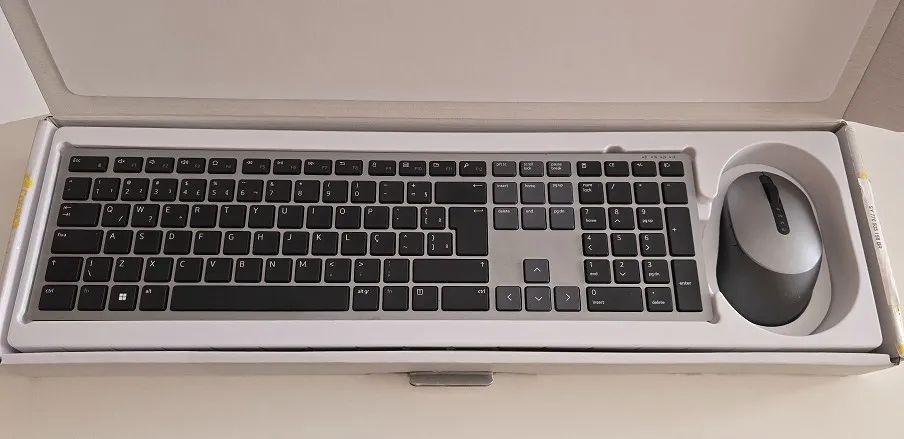 Teclado e Mouse Sem Fio Dell Pro Plus KM7321W, Bluetooth 5.0, 12 teclas programáveis - Foto 3