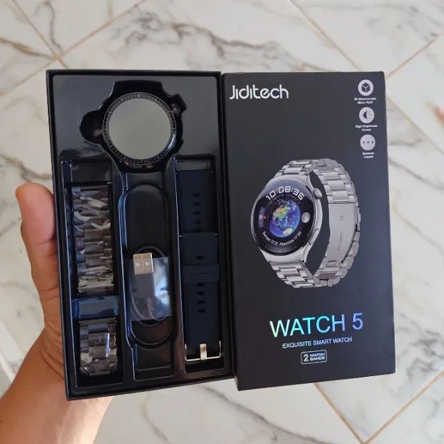 Smartwatch Watch 5 com 2 pulseiras - Foto 3