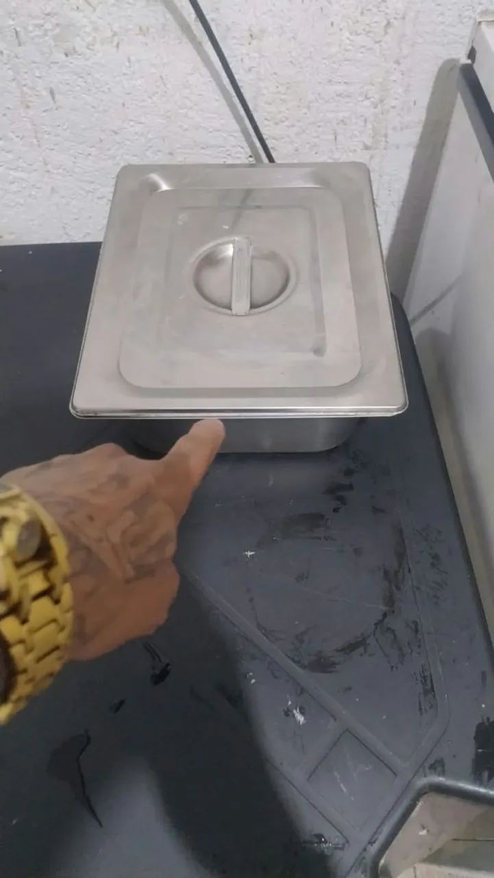 Buffet inox completo com todas as cubas  - Foto 5