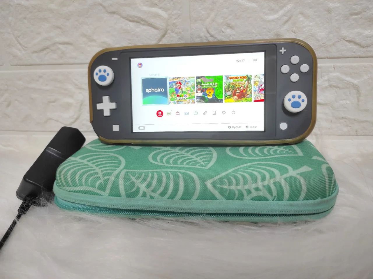 Nintendo Switch Lite Cinza - DESBLOQUEADO - SEMI NOVO - 64GB