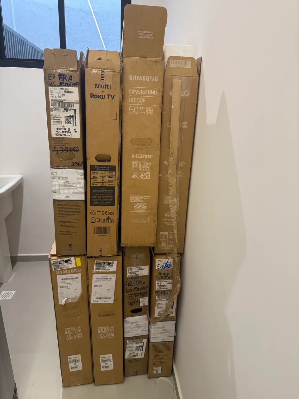 Caixa de tv 50 polegadas 