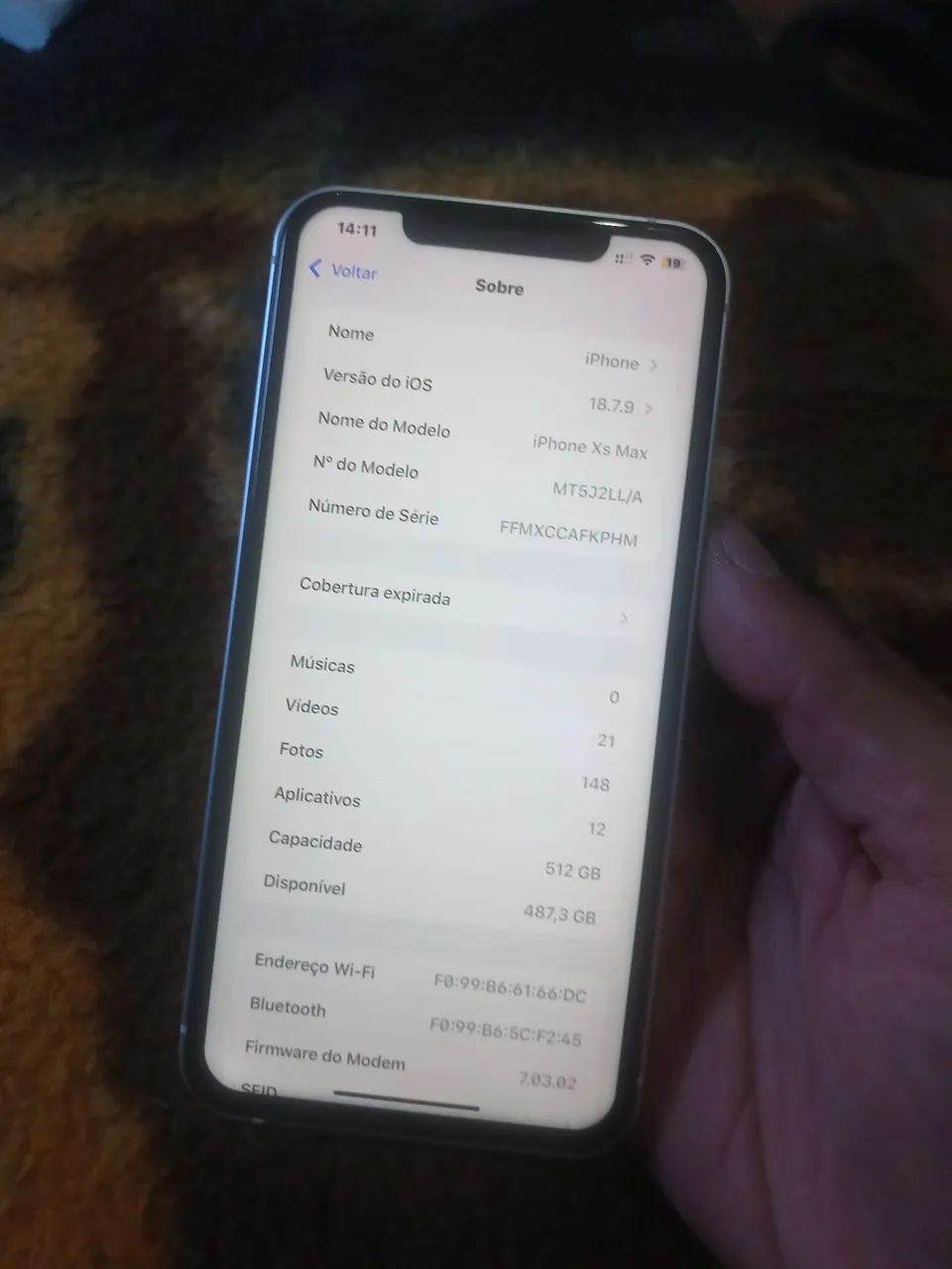 Iphone XS Max 512gb sabor 17 pró Max  - Foto 4