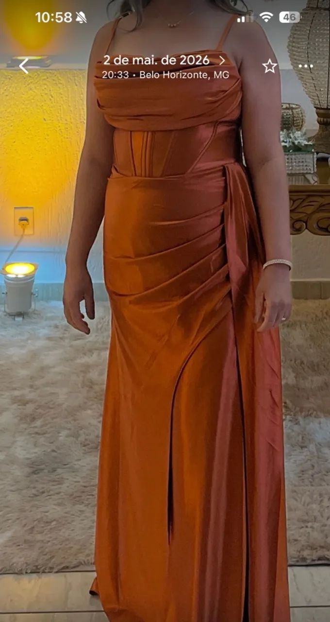 Vestido Terracota