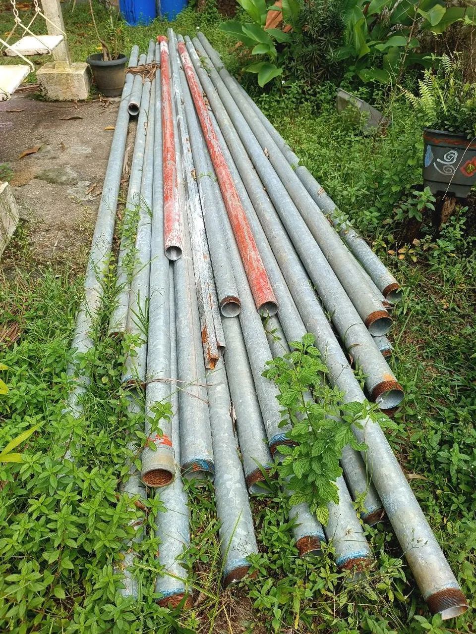 Tubo aço galvanizado incêndio c/rosca 2 1/2 polegadas