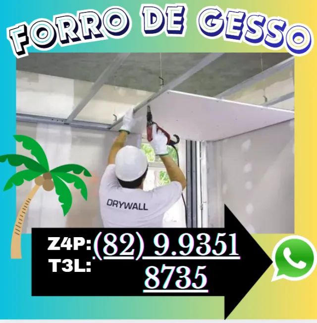 DIVISÓRIAS E GESSO - PLAQUINHAS, DRYWALL E REFORMAS - Foto 2