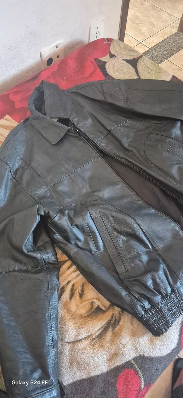Jaqueta de couro legítimo forrada - Foto 2