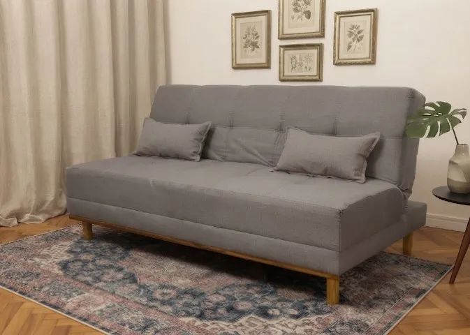 Sofá Cama Aurora Grafite Novo