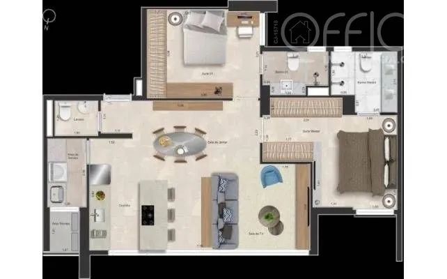 APARTAMENTO 2 SUÍTES MAESTRO RESIDENZA SETOR OESTE - Foto 2