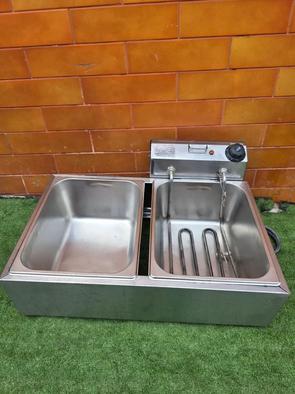 Fritadeira industrial inox 220vts 