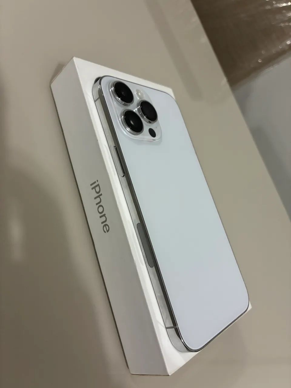 iPhone 14 Pro Max 256GB Silver Prata Bateria 80% Único Dono