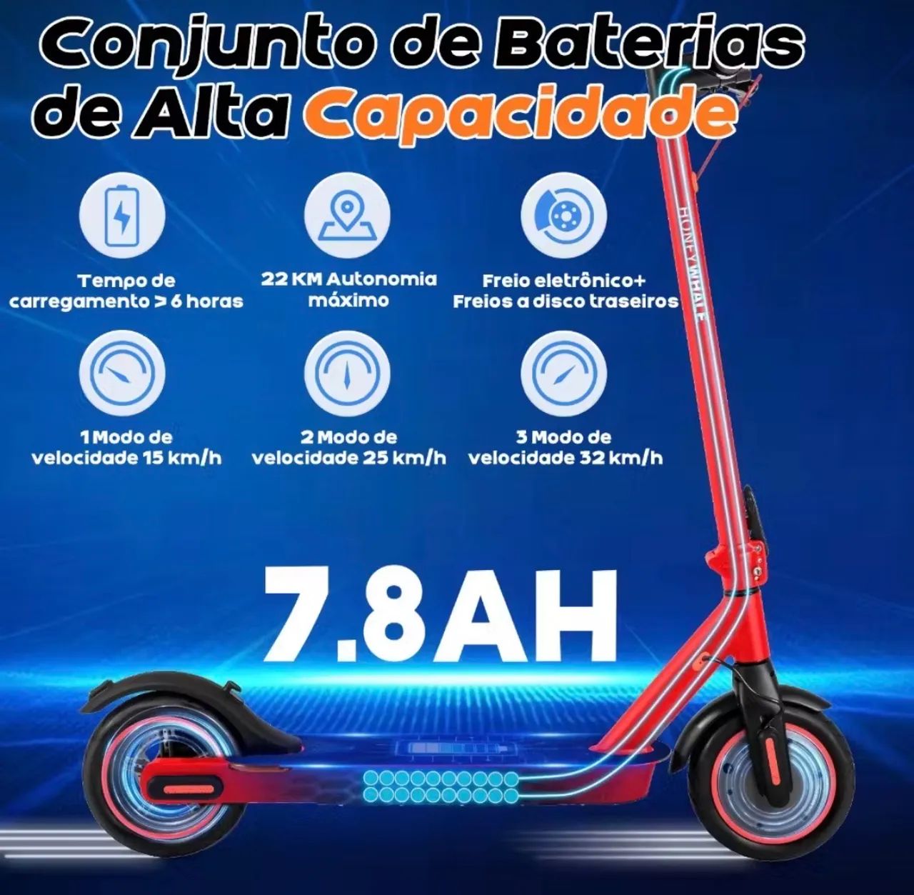 Patinetes elétricos na caixa 3 velocidades  - Foto 4
