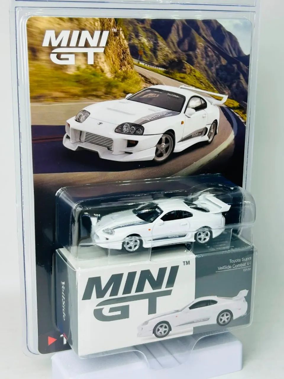 Mini GT Toyota Supra VeilSide Combat V-I - White - 1:64 - Foto 3