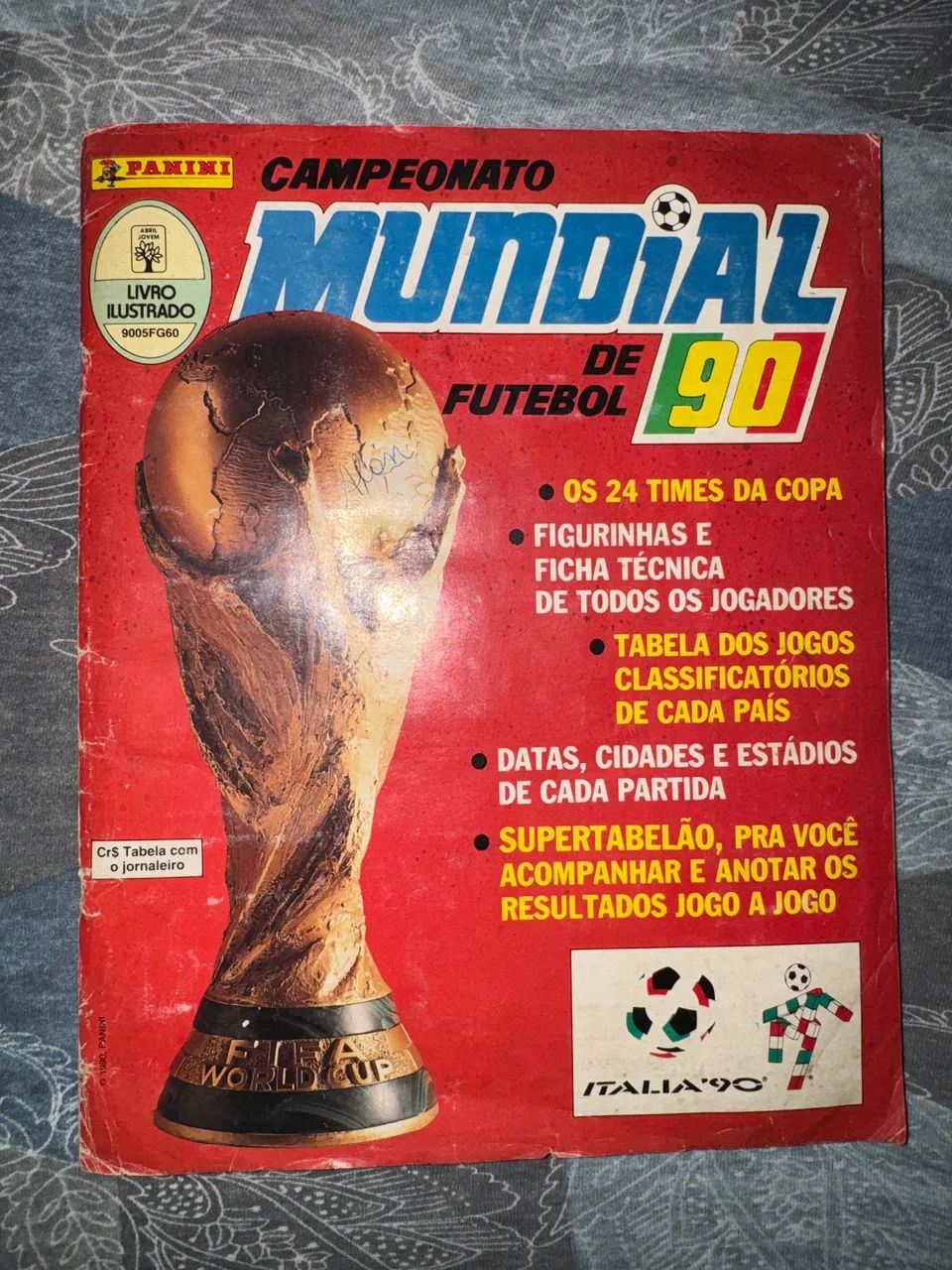 Álbum copa do mundo 1990 completo.