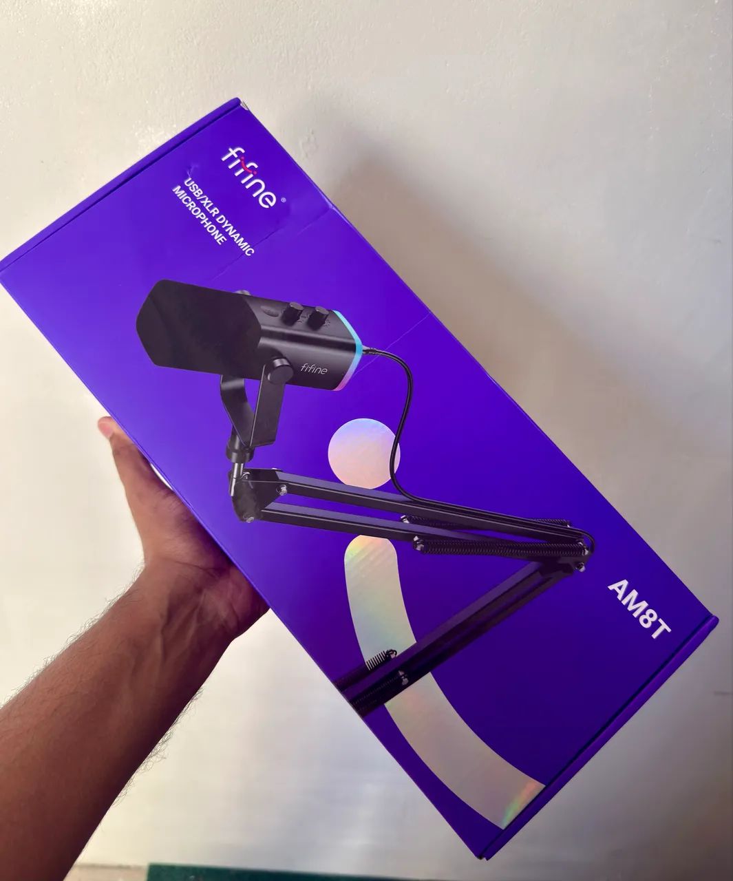 Microfone gamer profissional AM8T (com braço articulado) - NOVOOO - Foto 5