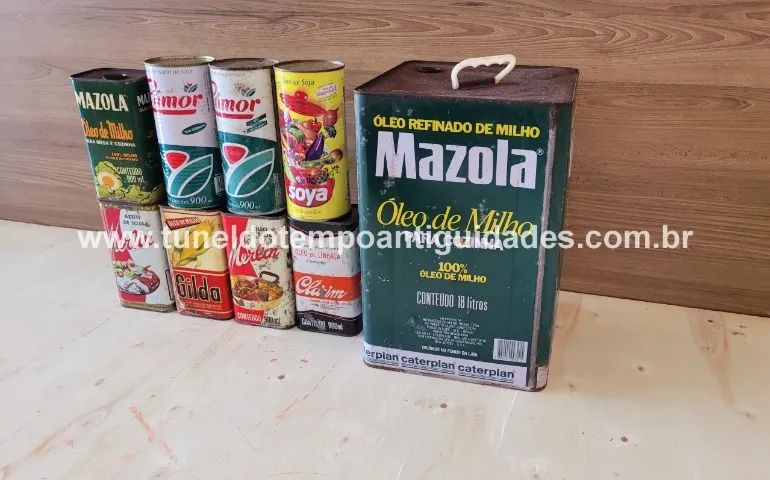 Latas de óleo antigas - Foto 2
