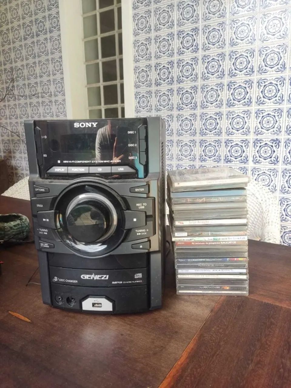 SOM MULTIPLAYER SONY GENESY MODELO HCD-EX6 - Foto 4