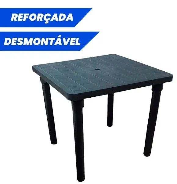 Mesa de plástico 90 x 90 (desmontável)65570167591683121