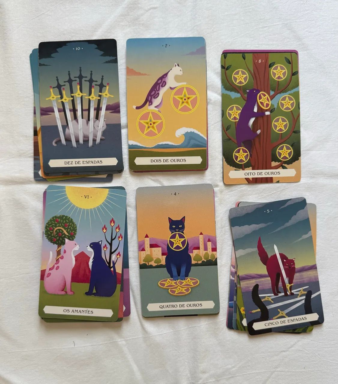 TARÔ DOS GATOS MÍSTICOS - livreto + cartas - Foto 5