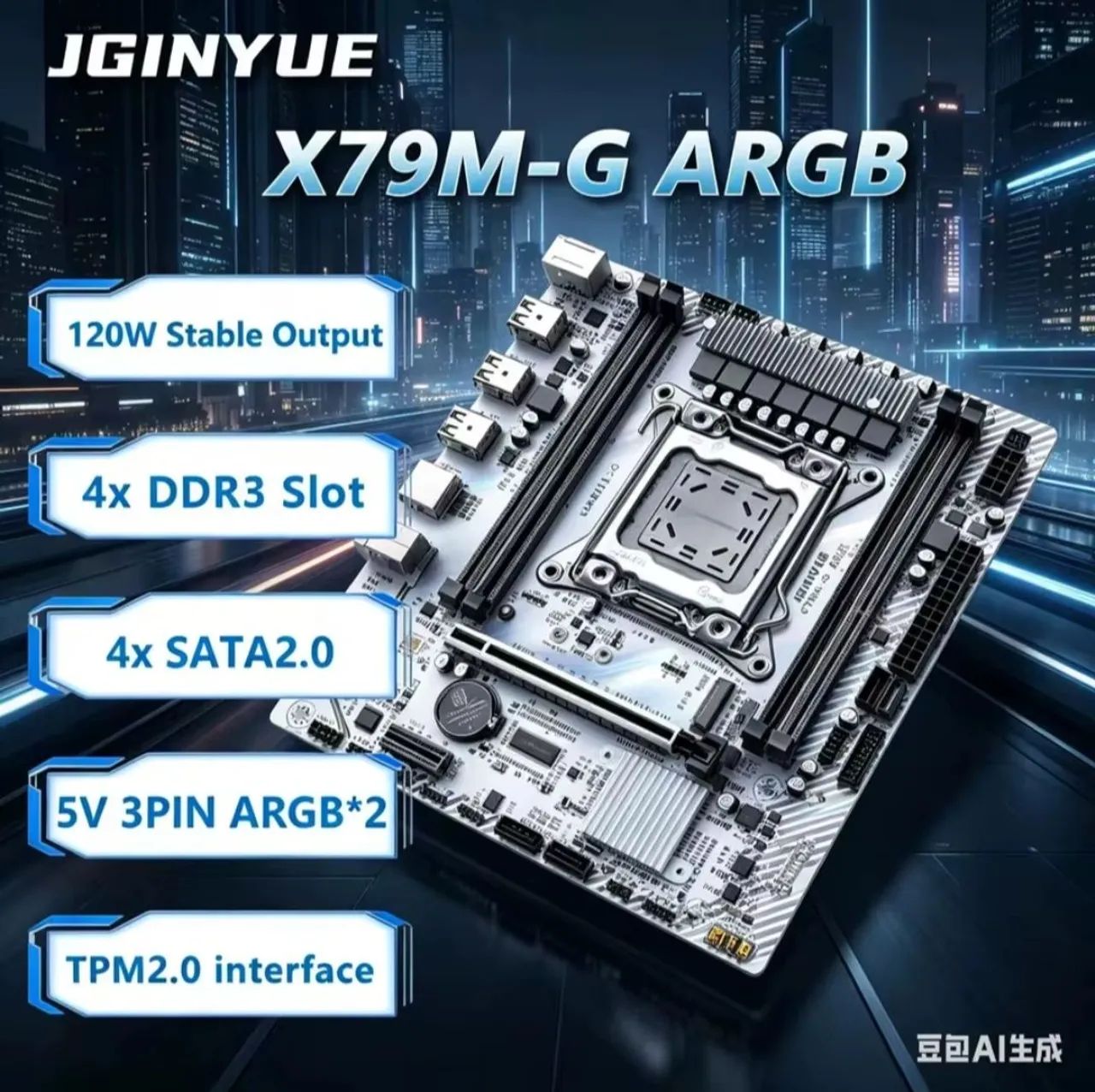 Placa mãe x79m-g arg white
