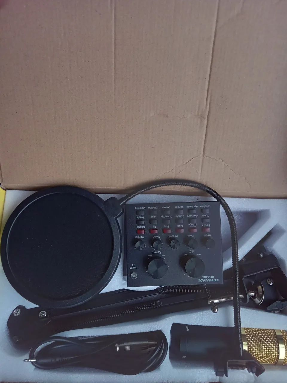Kiti microfone condensador proficional estudio 
