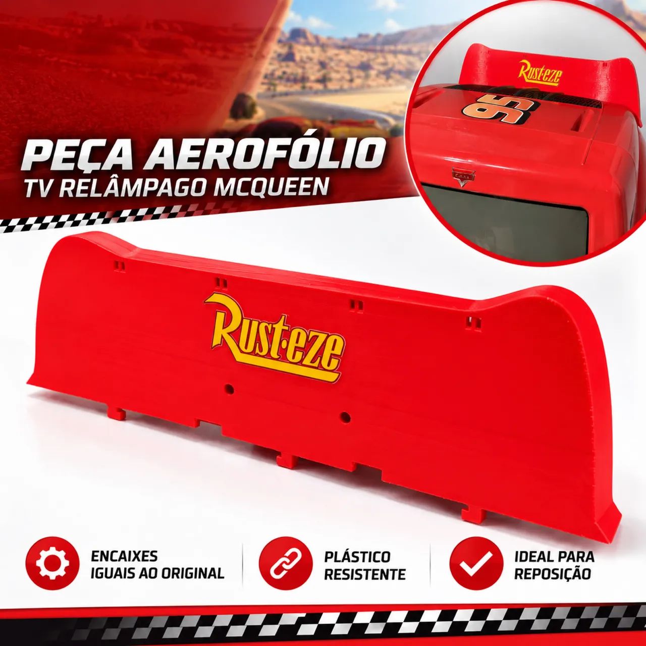 Acessório TV Relâmpago Mcqueen