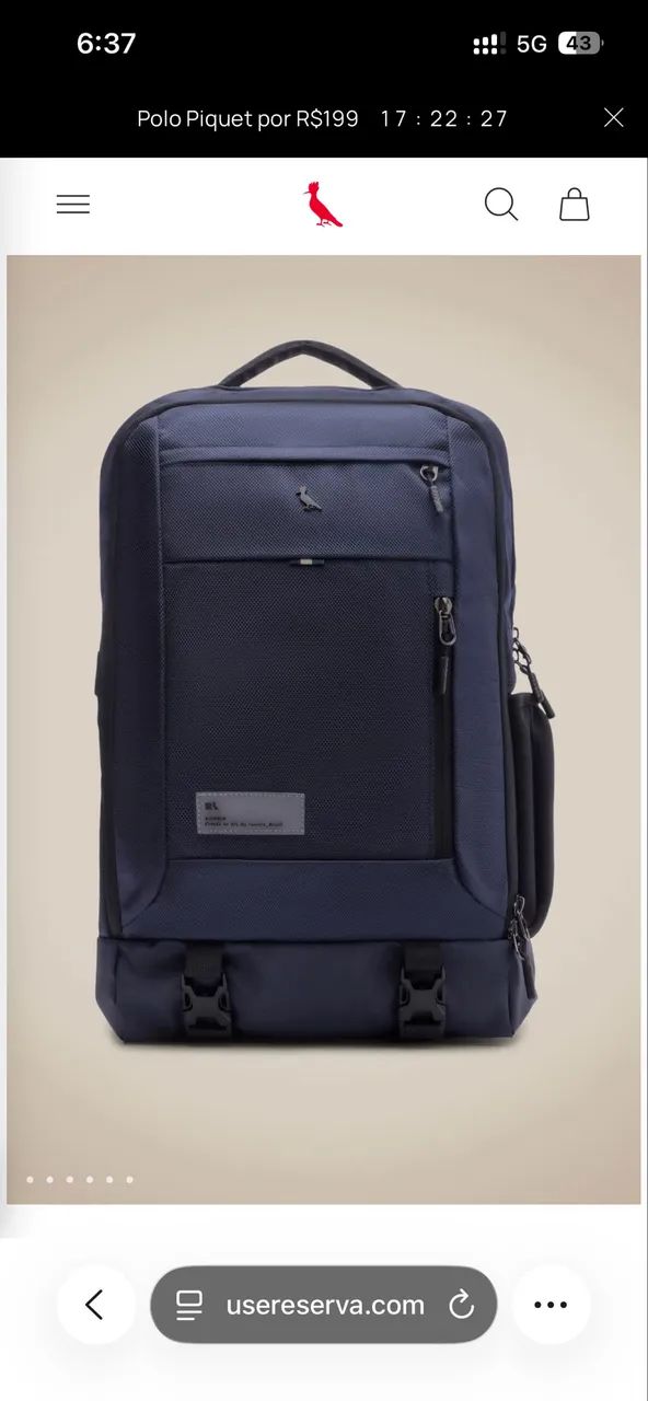 Mochila Reserva Azul - Foto 3