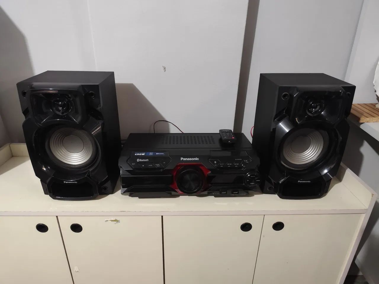 Mini System Panasonic 450W Bluetooth + Controle Original Impecável