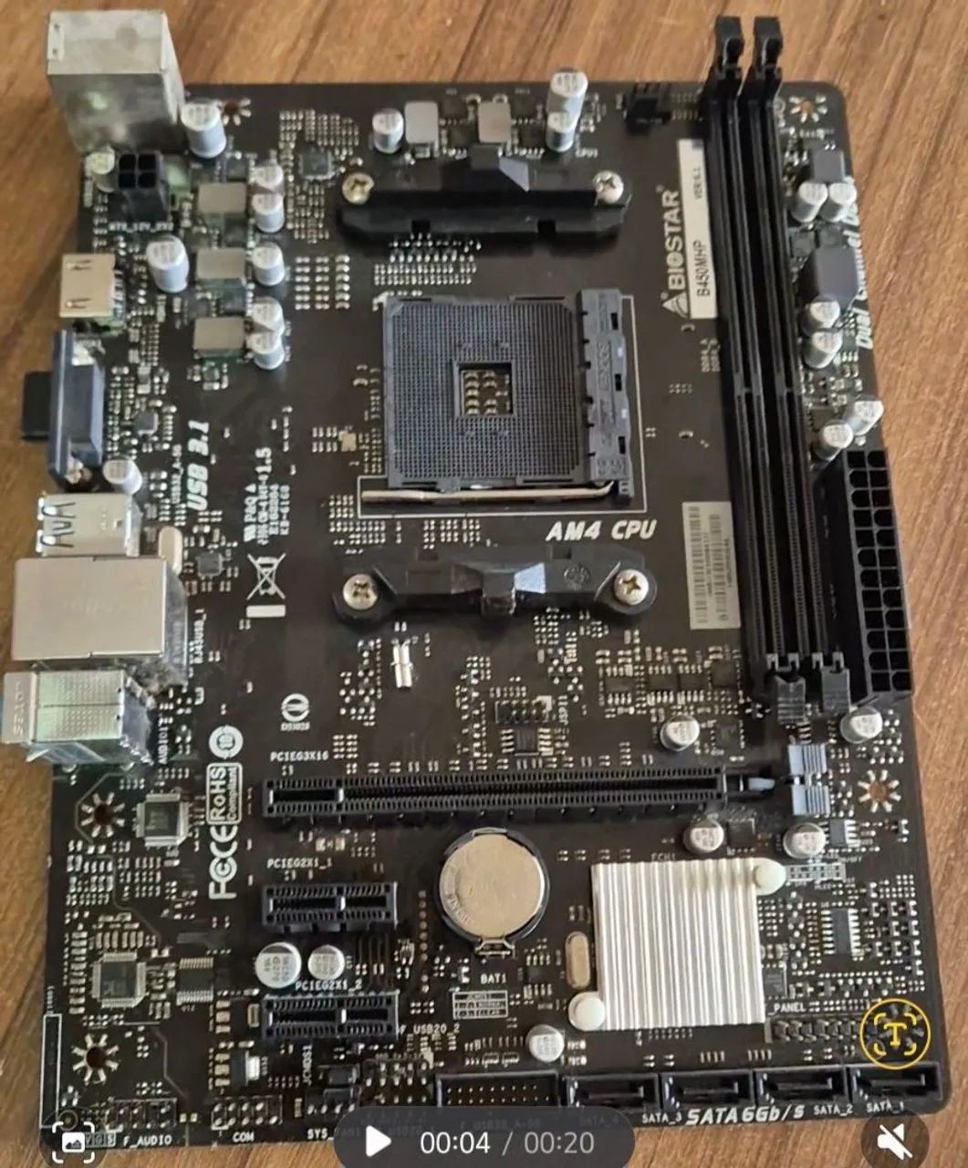Placa mãe B450mhp Biostar para AMD - Foto 2