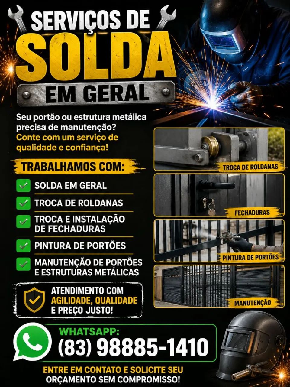 Serviço de solda em geral troca de roldanas e fechaduras  - Foto 5