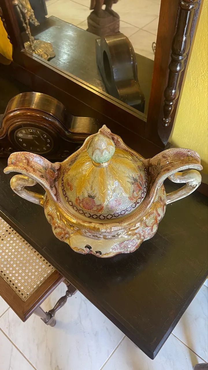 Lindo vaso antigo totalmente pintado a mão - Foto 3