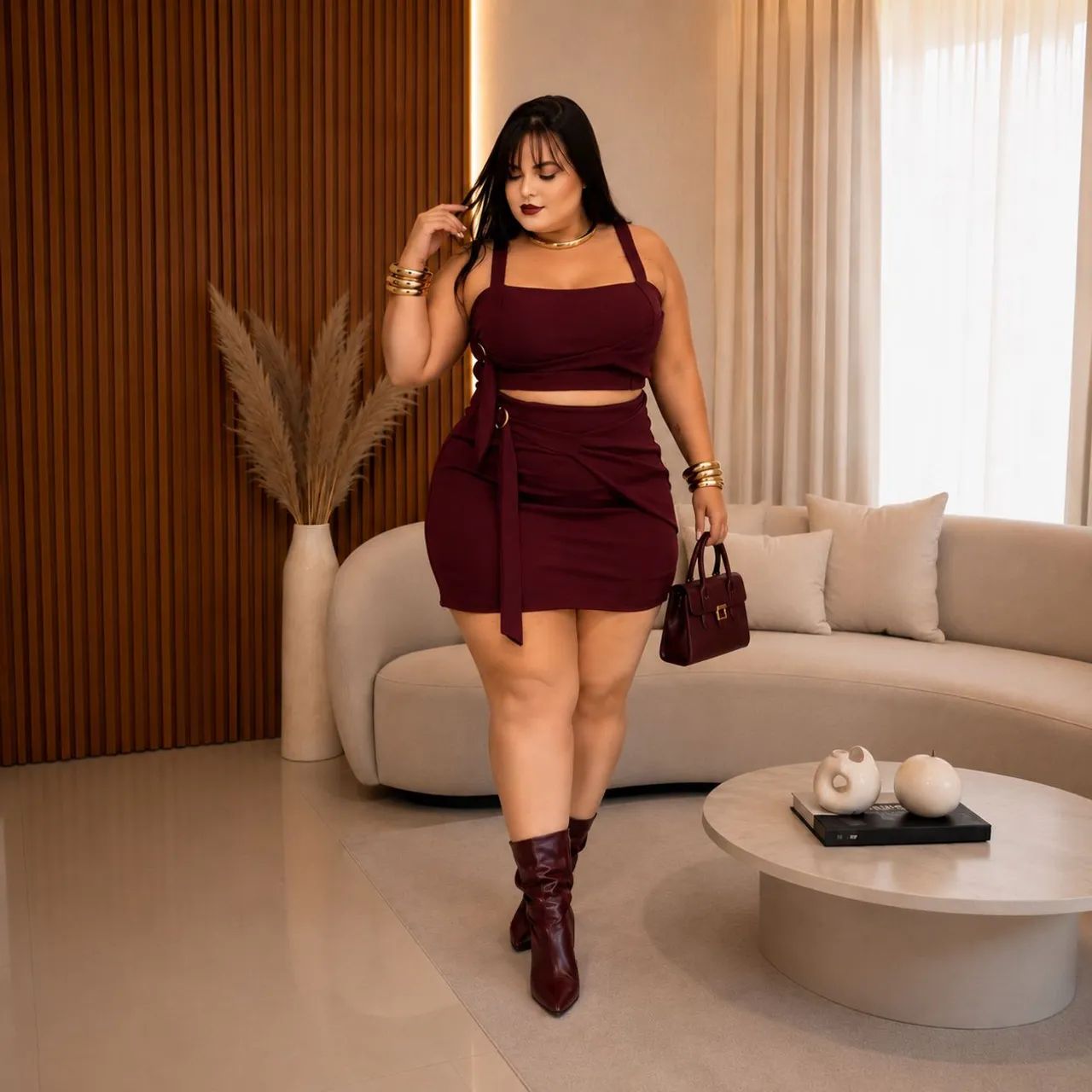 Conjunto plus size em crepe - Foto 5