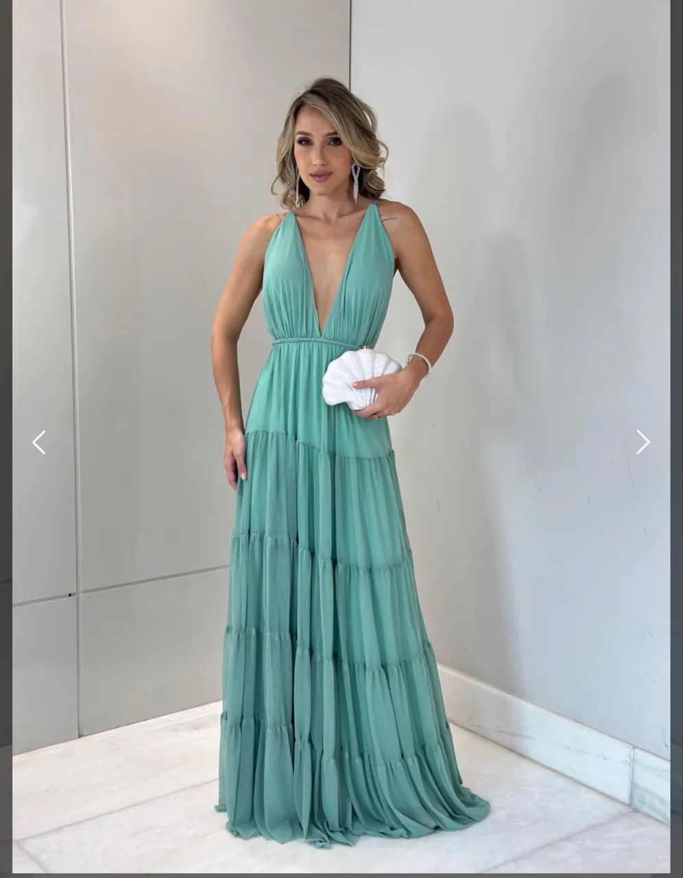 Vestido longo tule - Verde Menta - TAM P - Foto 2