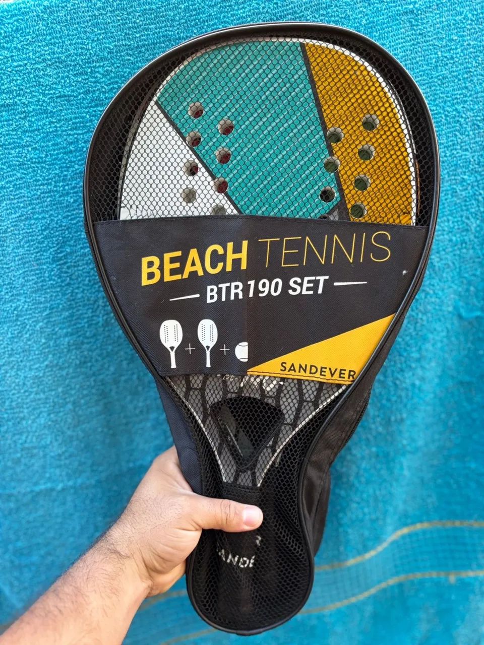 Par Raquetes Beach Tennis Sandever BTR 190 - Excelente Estado