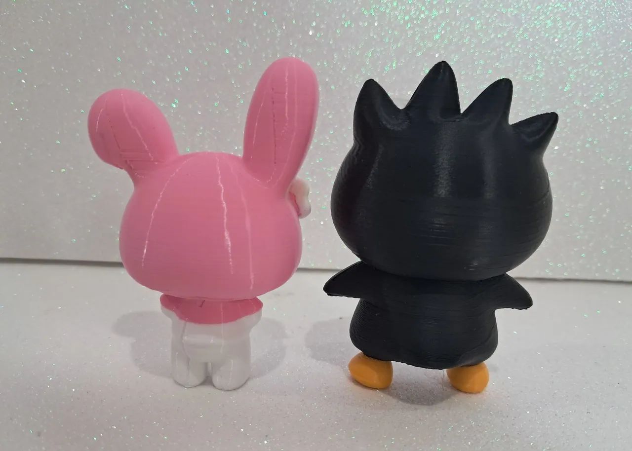 Kit Figure action My Melody e Badtz-Maru Hello kitty 3D - Foto 2