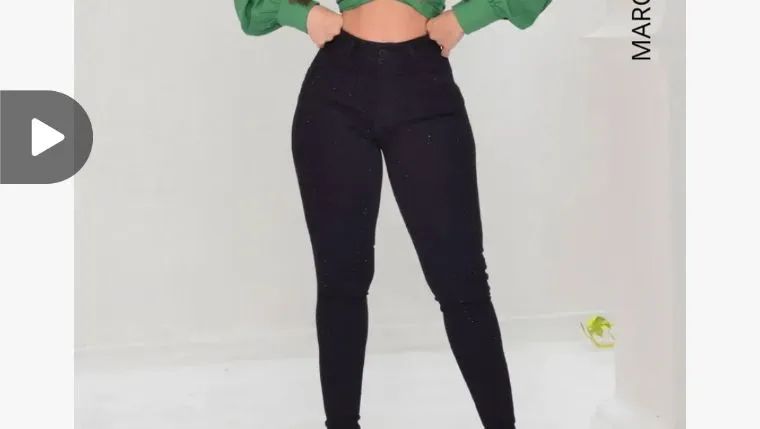 Calça sol jeans brilho  - Foto 4