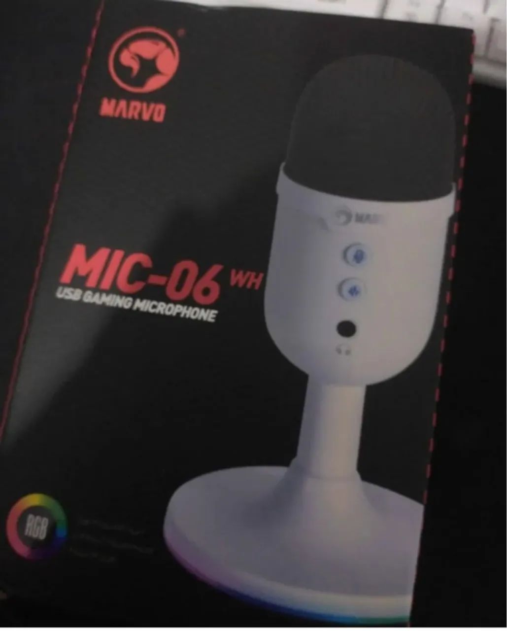 Microfone Marvo Branco